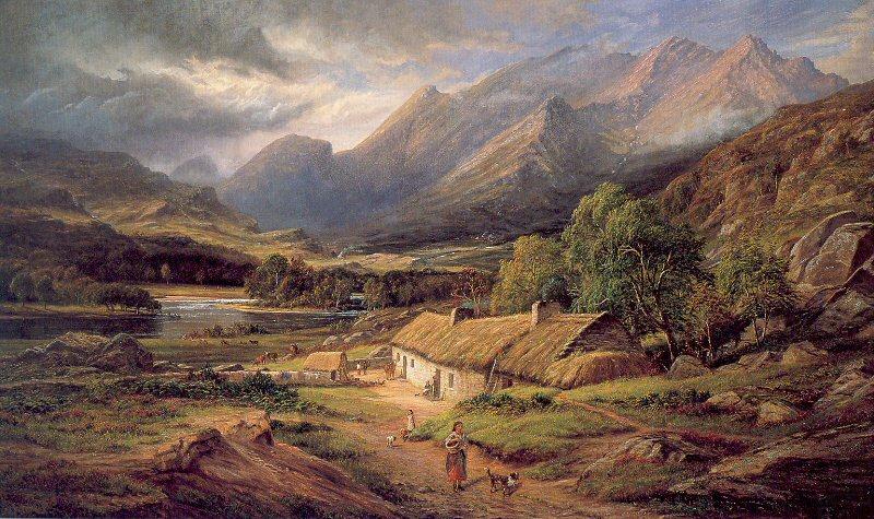Marquis, James Richard Sunshine and Showers- At Home in Killarney china oil painting image